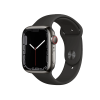 Refurbished Apple Watch Series 7 | 41mm | Stainless Steel Case Graphite | Black Sport Band | GPS | WiFi + 4G