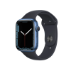 Refurbished Apple Watch Series 7 | 45mm | Aluminum Case Blue | Midnight Blue Sport Band | GPS | WiFi