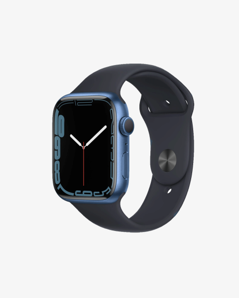 Refurbished Apple Watch Series 7 | 45mm | Aluminum Case Blue | Midnight Blue Sport Band | GPS | WiFi