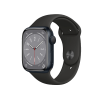 Refurbished Apple Watch Series 8 | 41mm | Aluminum Case Midnight Blue | Black Sport Band | GPS | WiFi