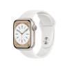 Refurbished Apple Watch Series 8 | 41mm | Aluminum Case Starlight White | White Sport Band | GPS | WiFi