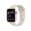 Refurbished Apple Watch Series SE 2022 | 44mm | Aluminium Case Starlight White | Starlight White Sport Band | GPS | WiFi