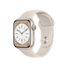 Refurbished Apple Watch Series 8 | 41mm | Aluminum Case Starlight White | Starlight White Sport Band | GPS | WiFi