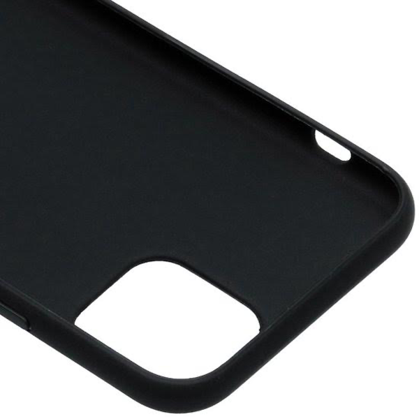 Silicone Backcover iPhone 12 | Black