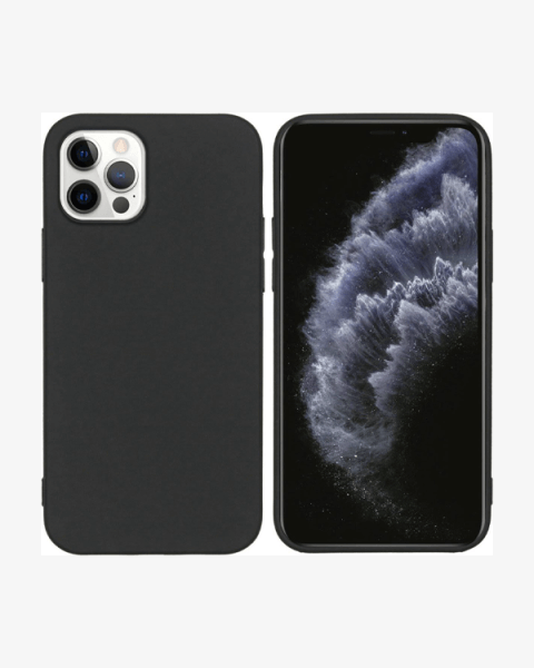 Silicone Backcover iPhone 12 Pro | Black