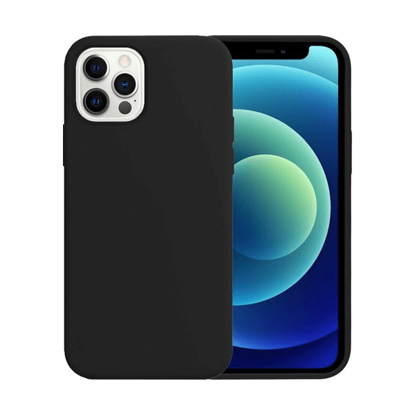 Silicone Backcover iPhone 12 Pro Max | Black